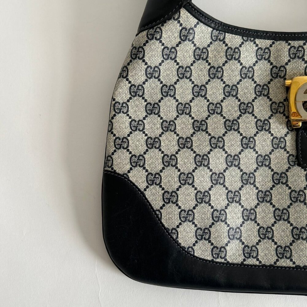 VINTAGE GUCCI MONOGRAM JACKIE BAG - Picture 7 of 11